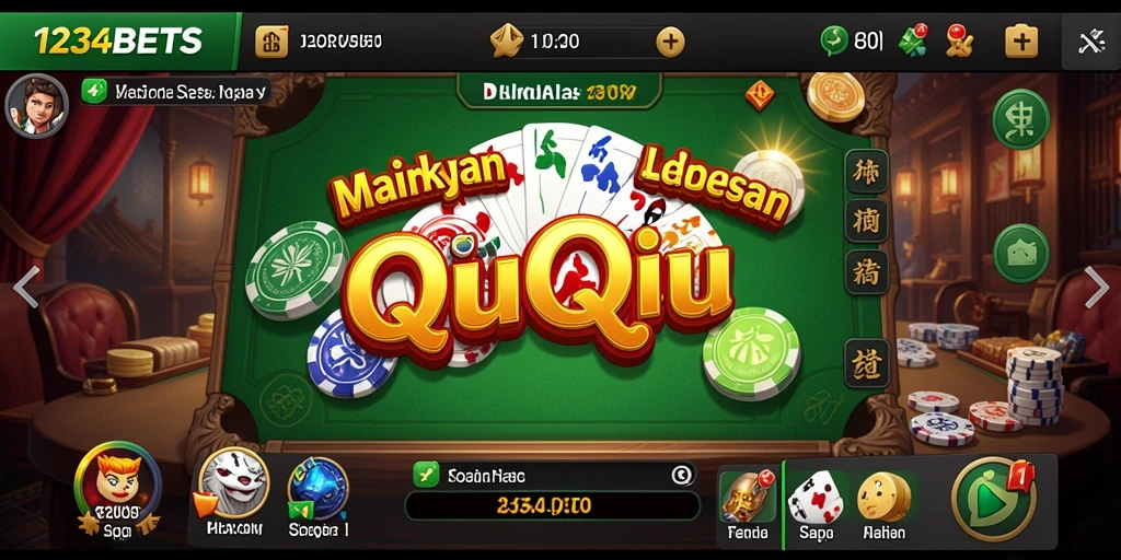 Gameplay QiuQiu yang seru di 1234BETS