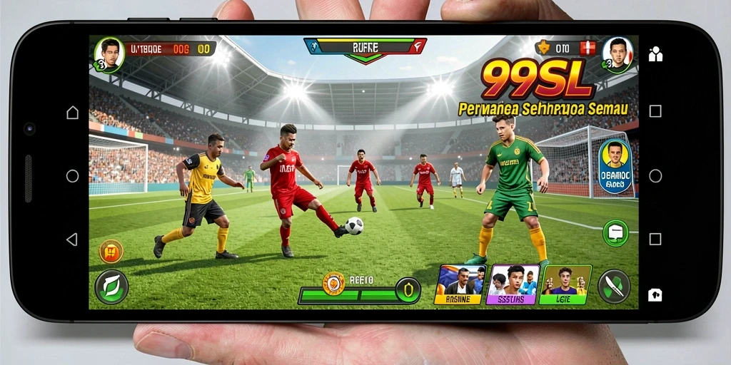Tampilan gameplay 99SL yang menarik dengan aksi olahraga yang seru.