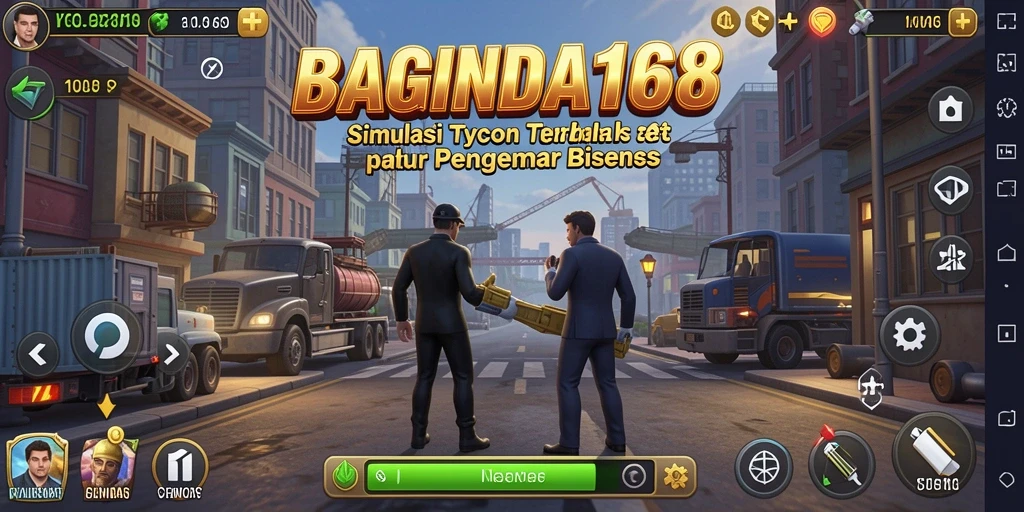 Tampilan gameplay <strong>BAGINDA168</strong> yang menakjubkan dalam simulasi Tycoon.