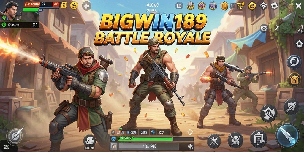 Gameplay seru dan intens dalam BIGWIN189 Battle Royale.
