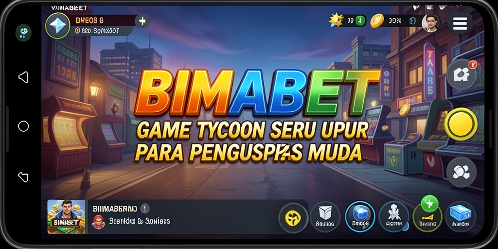 Screenshot gameplay <strong>BIMABET</strong> menampilkan pengalaman manajemen bisnis yang mendalam.