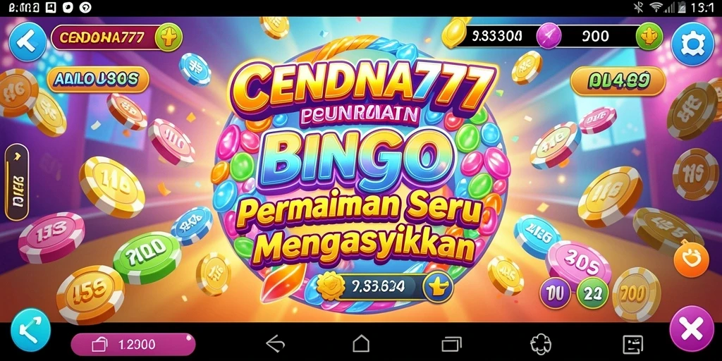 Screenshot CENDANA777 menampilkan gameplay Bingo yang seru dan interaktif.