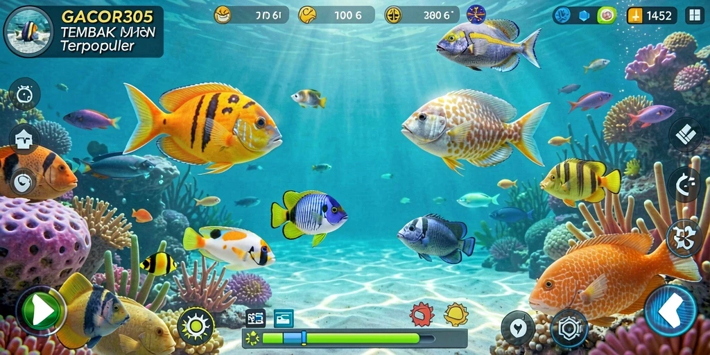Tampak seru saat menembak ikan di GACOR305.