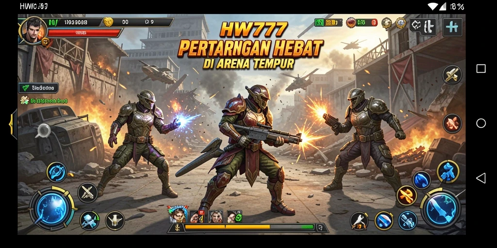 Tampilan seru gameplay Fighting di HW777 dengan aksi pertarungan yang memukau.