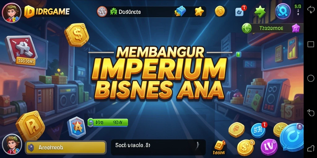 Screenshot gameplay IDRGAME menampilkan elemen manajemen bisnis yang menarik.