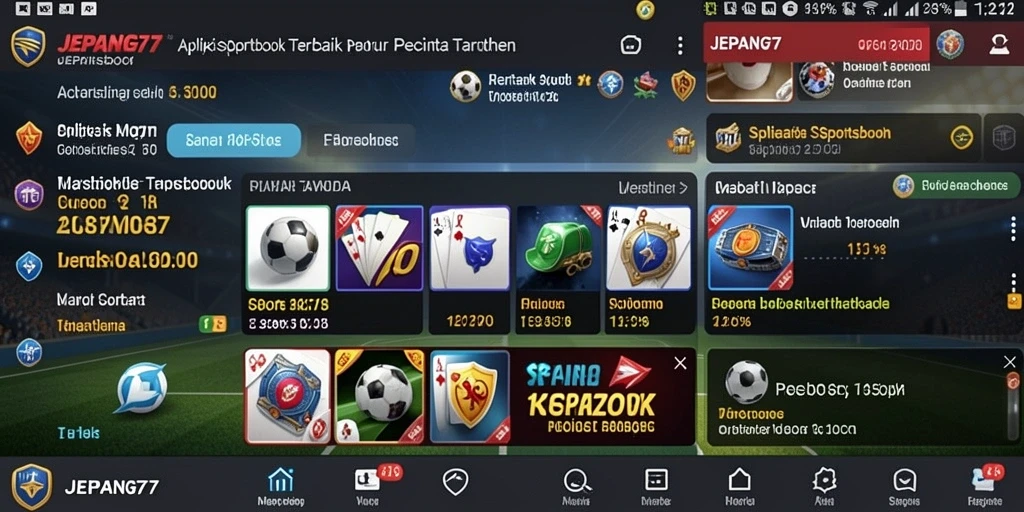 Tampilan gameplay menegangkan dari aplikasi Sportsbook JEPANG77.