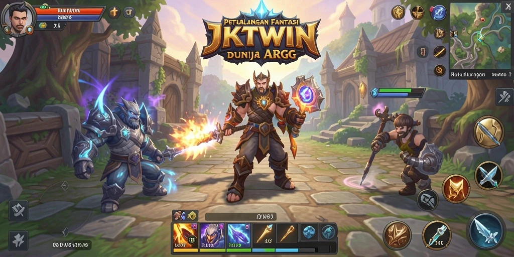 Tangkapan layar JKTWIN menunjukkan aksi pertarungan ARPG yang mendebarkan.