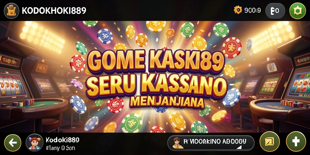 Tampilan gameplay menarik dari KODOKHOKI889 dengan berbagai permainan Kasino.