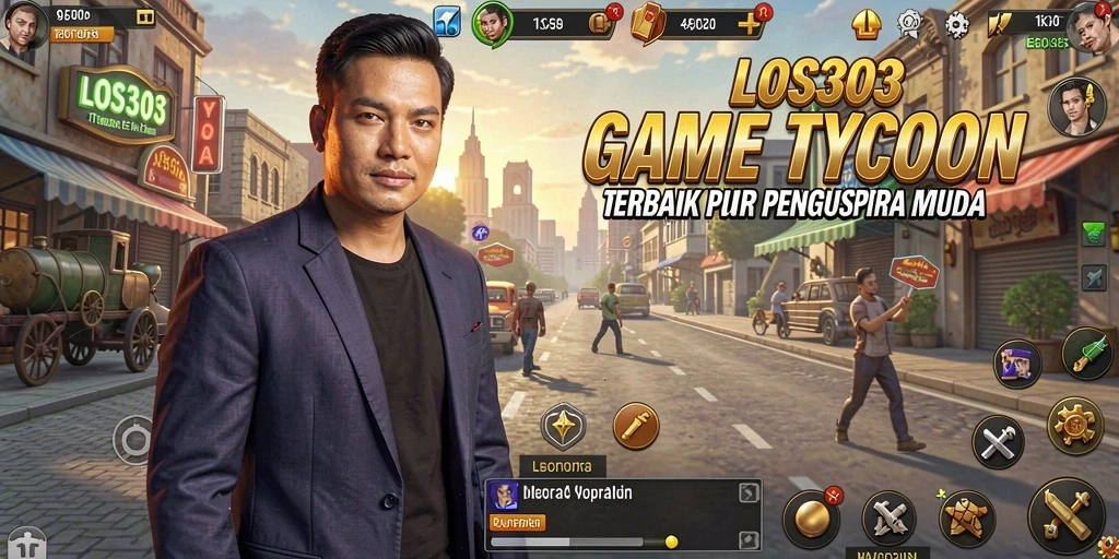 Screenshot gameplay LOS303 menampilkan aksi membangun empire bisnis.
