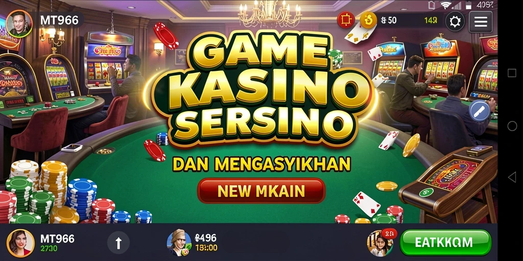 Gameplay seru MT966 di dalam kasino virtual.