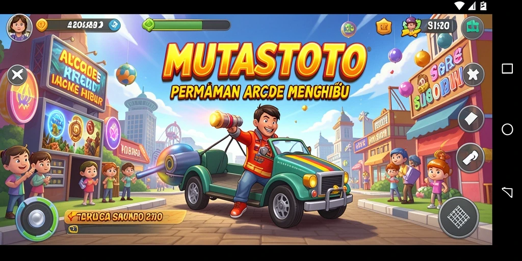 Tangkapan layar utama MUTASITOTO menunjukkan gameplay yang mendebarkan dan penuh warna.