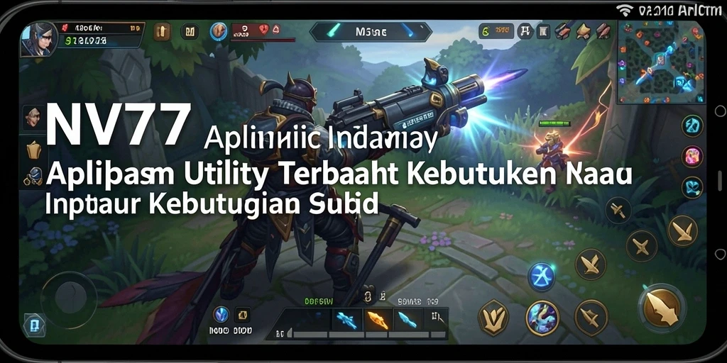 Screenshot tampilan NV77 dengan berbagai fitur menarik.