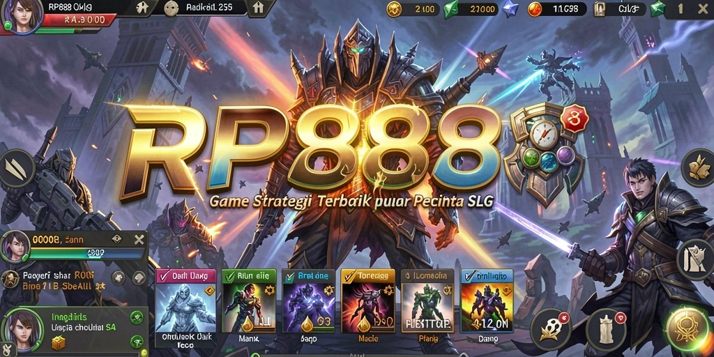 Screenshot gameplay menunjukkan pertarungan strategis yang intens di RP888.