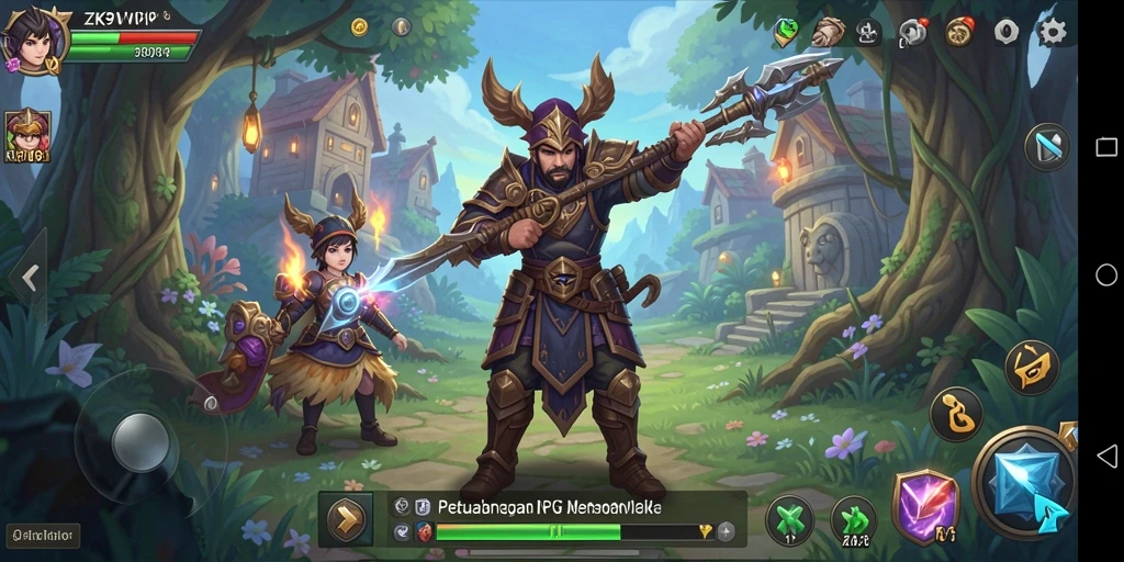 Tampilan gameplay seru dalam ZK9VIP dengan aksi RPG yang intens.